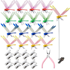 Kleeblatt Dragonfly Clip closeup with vivid colors and lifelike 3D detail for gardens.