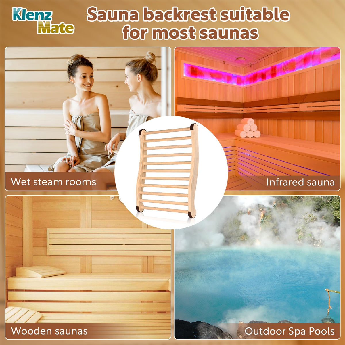 KlenzMate backrest requires no assembly and is ready to use
