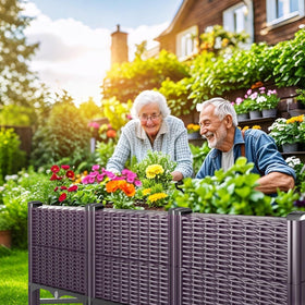 Klippehop elevated legs design eases bending while tending plants