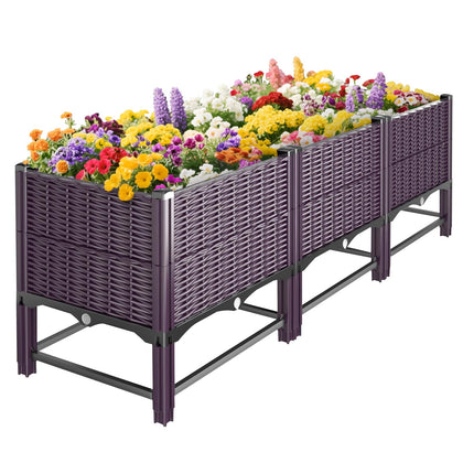 Klippehop raised garden bed with reinforcement rods for stable outdoor planting