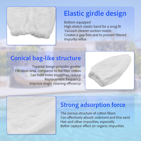 KLMHT Cotton filter texture detail suggests enhanced debris capture for clear water