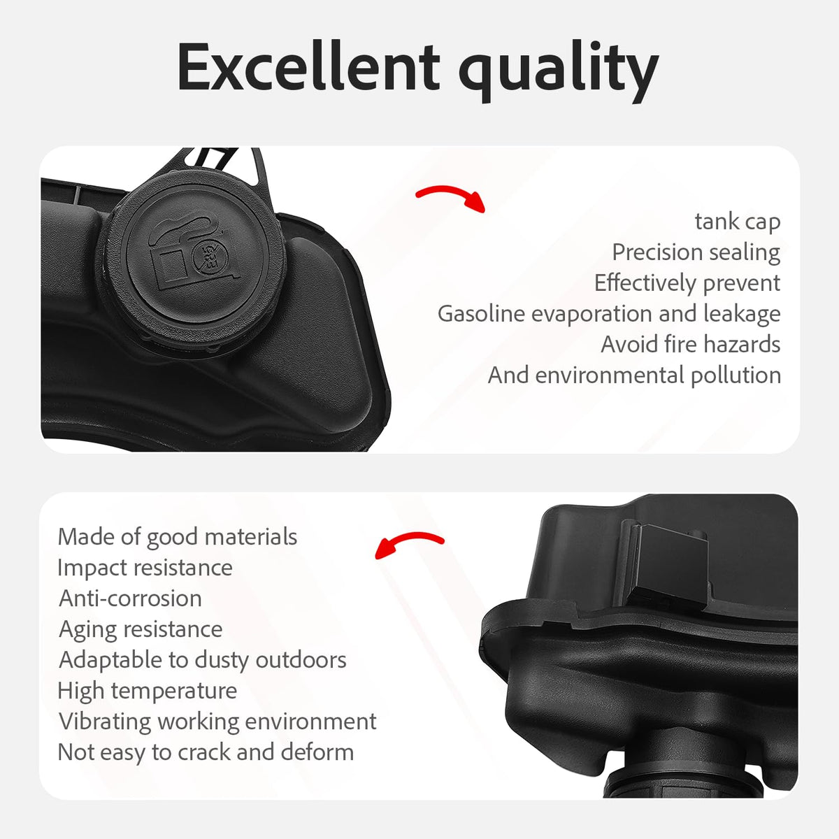 KLMHT tank-cap assembly 84004660 for Briggs & Stratton engines supports safe operation