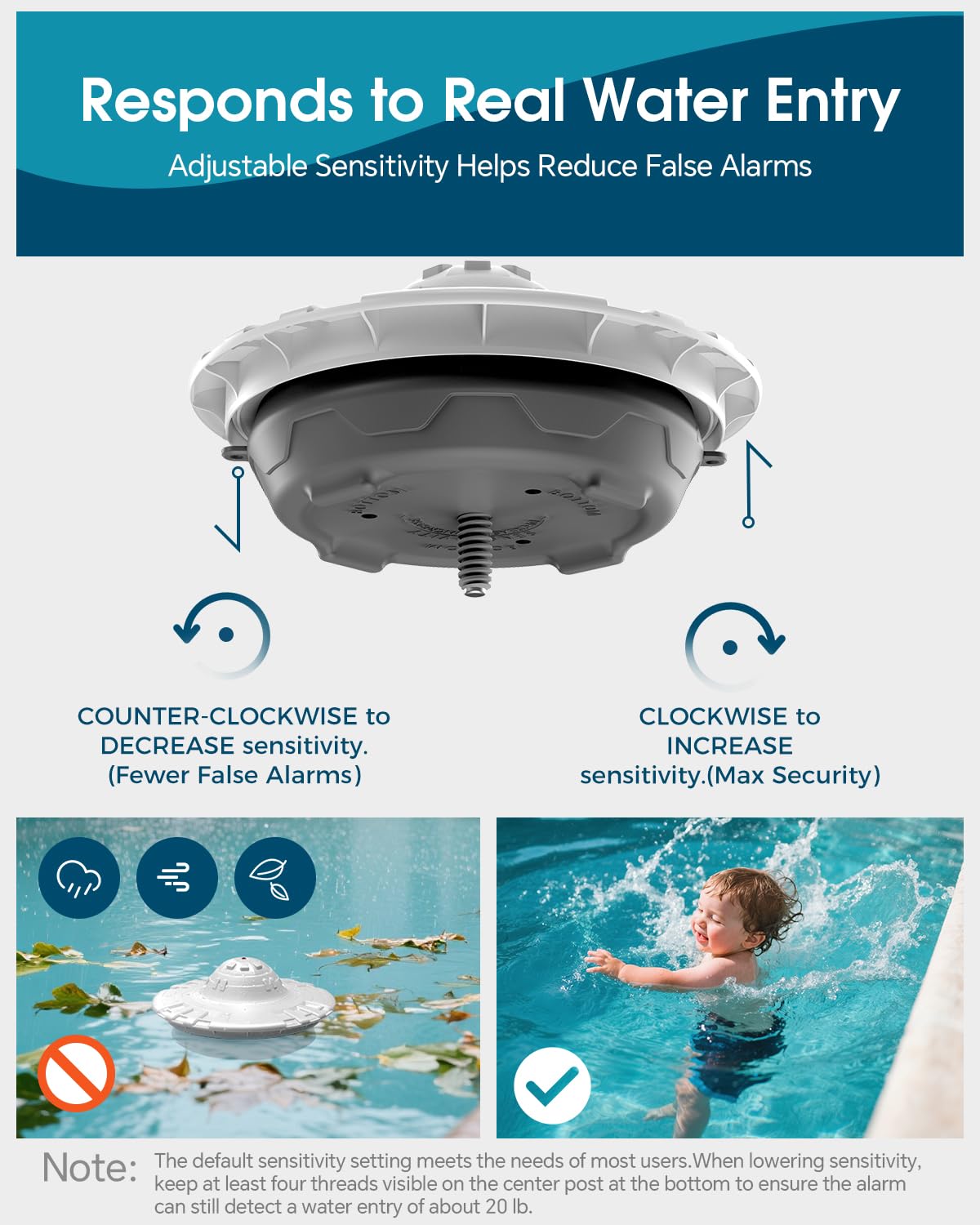 KLORVA pool alarm setup without an app for simple safety