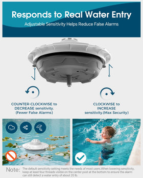 KLORVA pool alarm setup without an app for simple safety