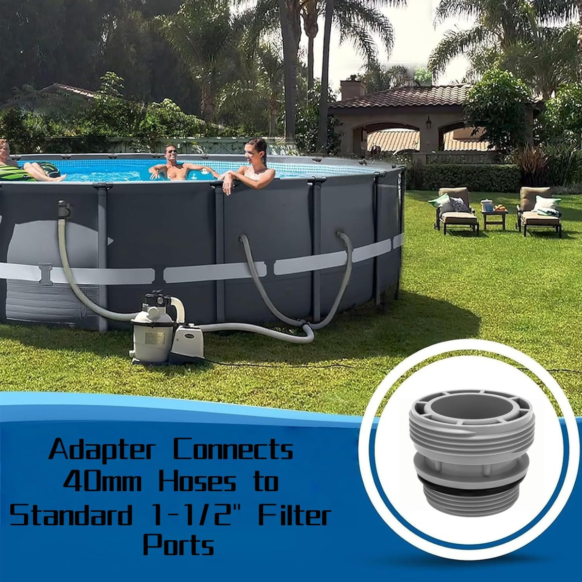 klpdst 4560 complete kit includes adapters, O-rings, and tape for improved flow.
