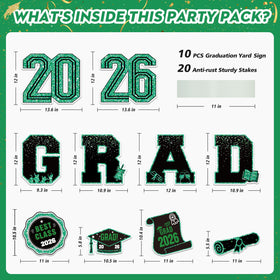 KLYRO graduation letters 2026 stand tall for clear outdoor visibility