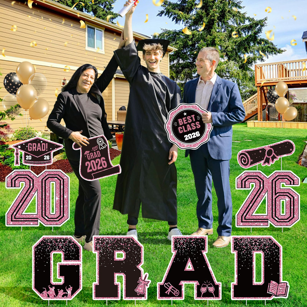 KLYRO versatile graduation decorations for photos and celebrations.