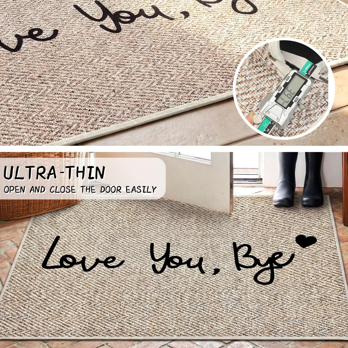 Klyyo Clyro Love You Bye beige mat offers easy maintenance and long-lasting freshness