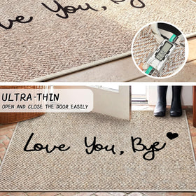 Klyyo Clyro Love You Bye beige mat offers easy maintenance and long-lasting freshness