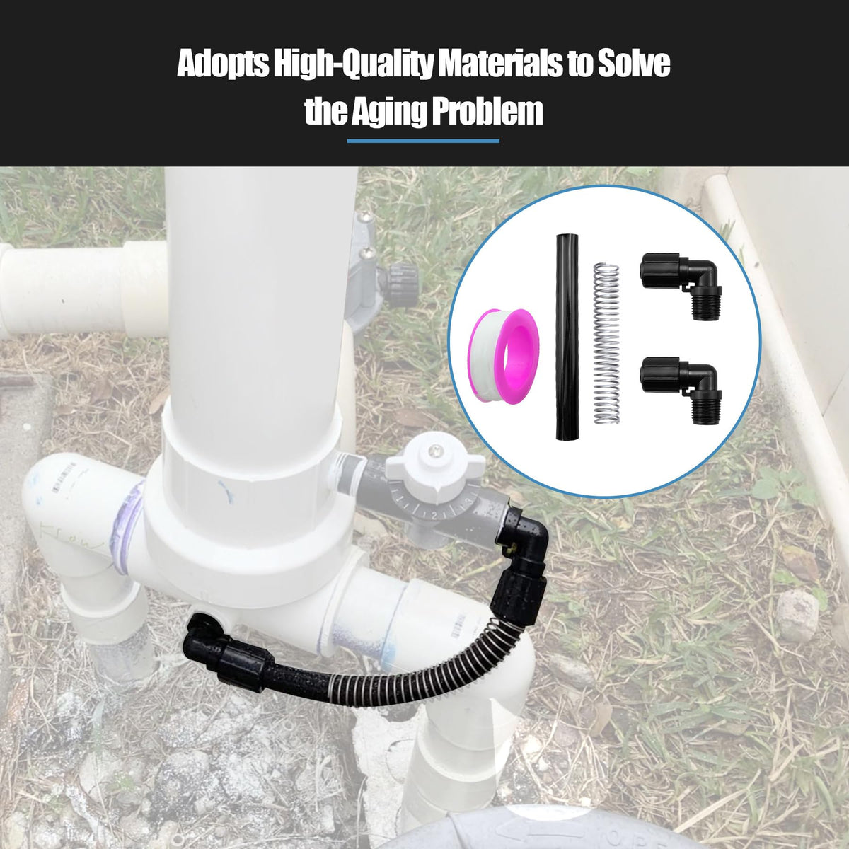KMBNTU 5-8-in tube for chlorinator feeder ensures secure flow