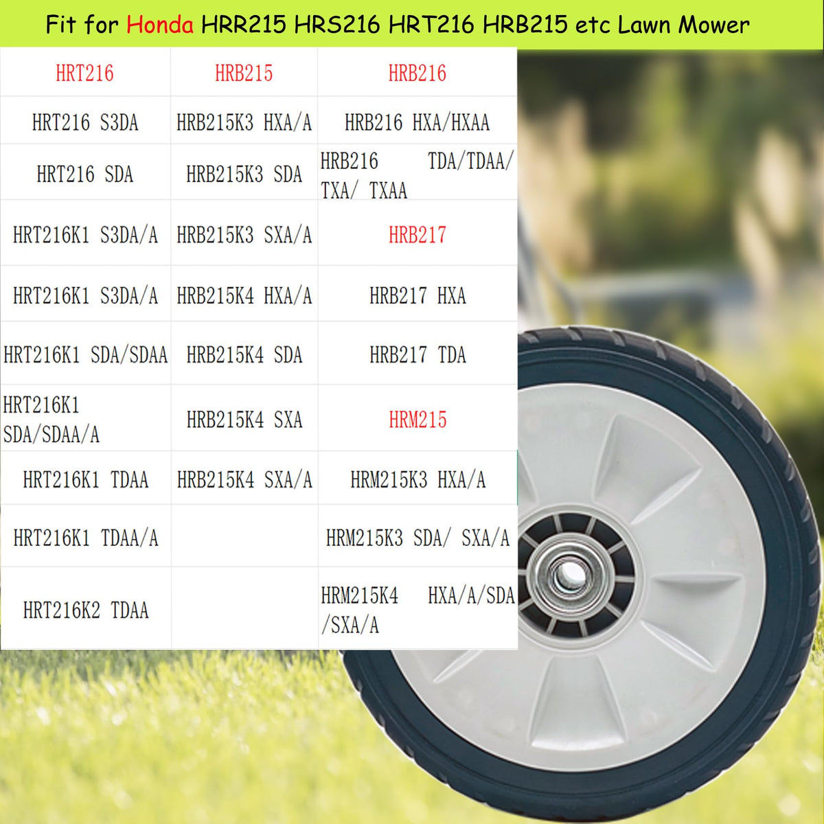 KMHGD 42710-VE2-M02ZE rear wheels compatible with HRB215 series for replacement