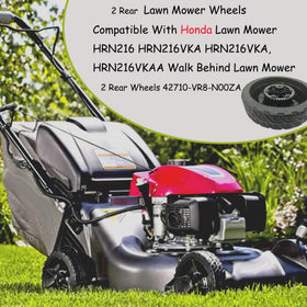 KMHGD HRN216-compatible rear wheel, easy swap saves time during mower maintenance.