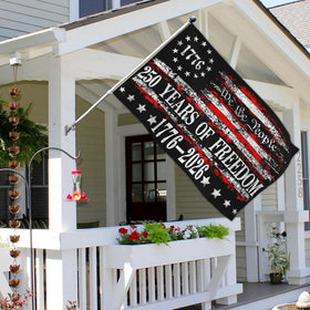Kmxzint 250th flag fabric close-up showing durable polyester.