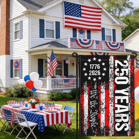 Kmxzint 4th of July flag outdoor decor with crisp print and long-lasting material.