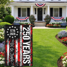 Kmxzint American flag 250-year design for garden or porch display.