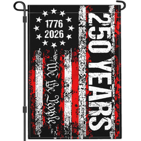 Kmxzint Betsy Ross 250th anniversary flag on a 12x18 yard display, weather-ready.