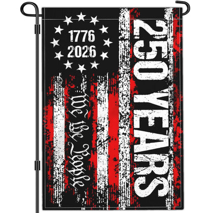 Kmxzint Betsy Ross 250th anniversary flag on a 12x18 yard display, weather-ready.