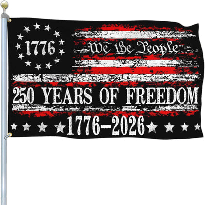 Kmxzint Betsy Ross 250th flag front view for outdoor display.