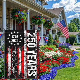 Kmxzint USA 250th anniversary garden flag designed for easy 4th of July decor.