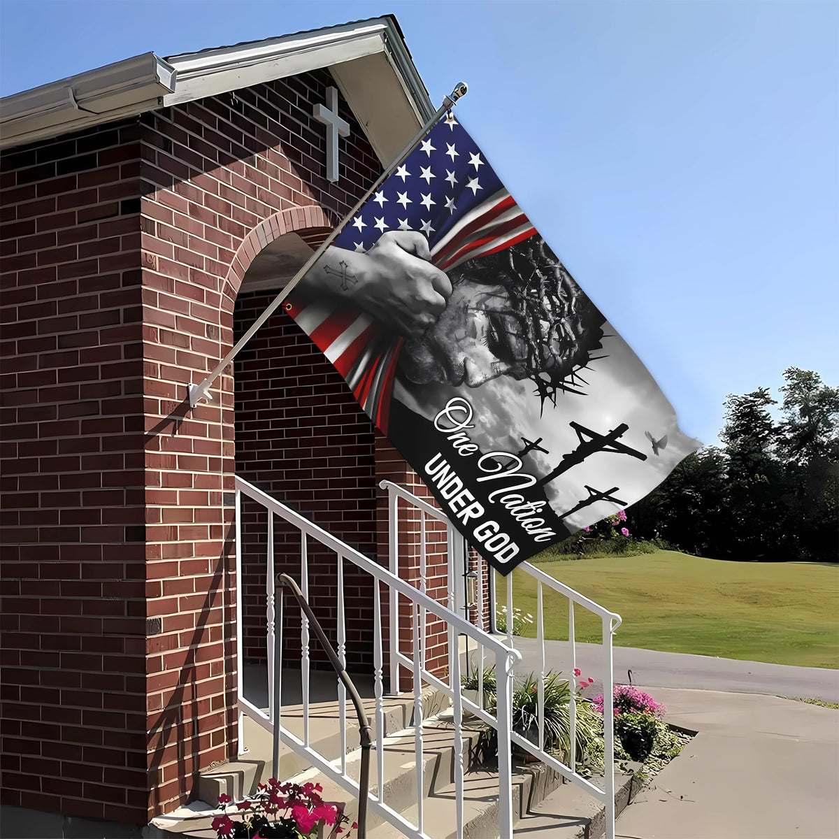 KNAPAL flag is easy to display on wall or pole.