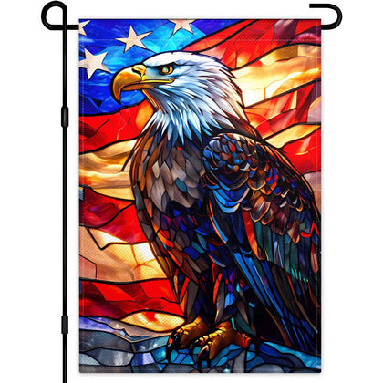 KNAPAL bald-eagle flag for durable outdoor display.