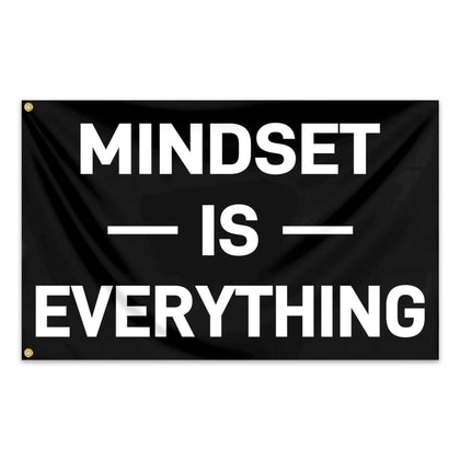 KNAPAL Mindset is Everything flag 3x5 hanging for daily motivation