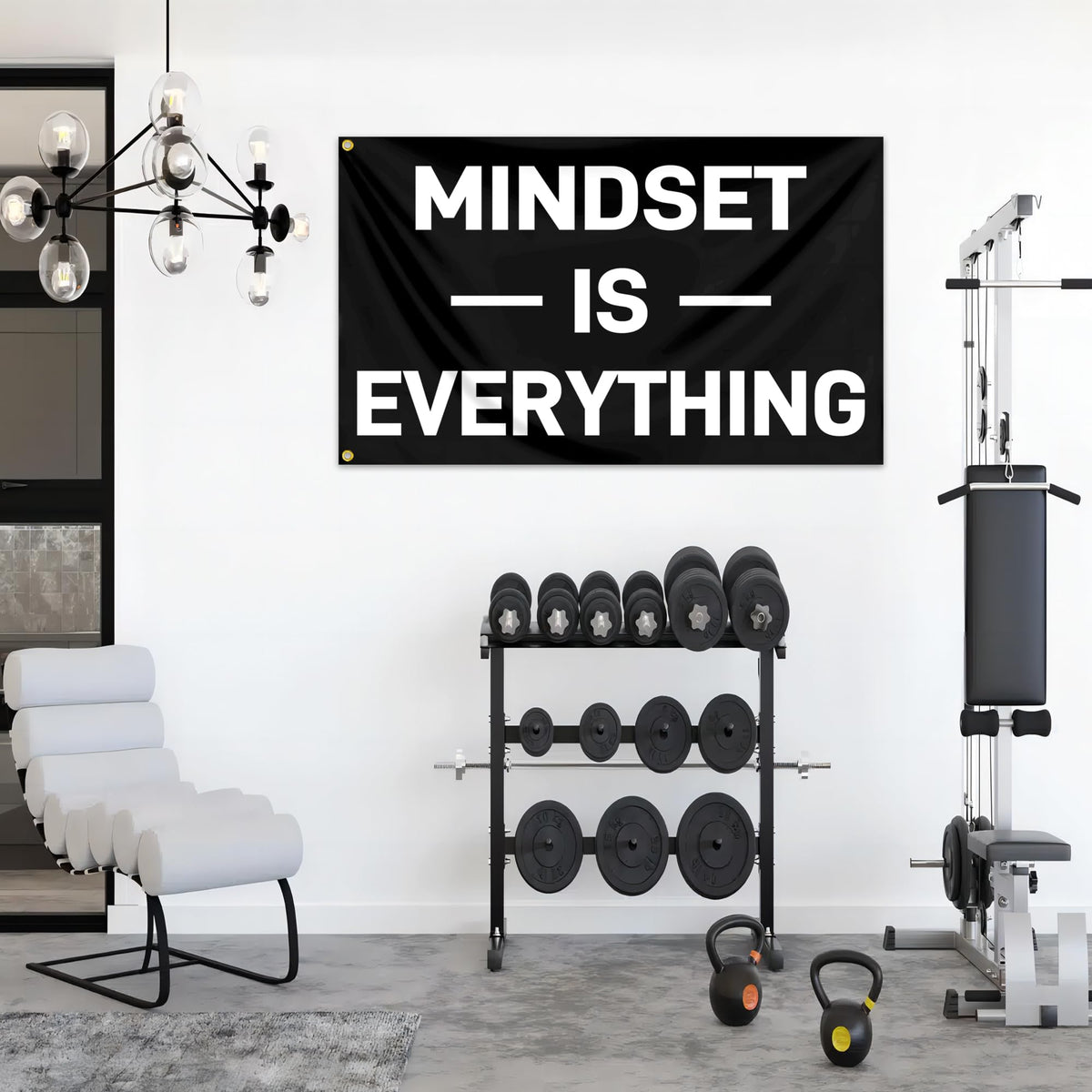 KNAPAL Mindset living room decor flag enhances ambiance