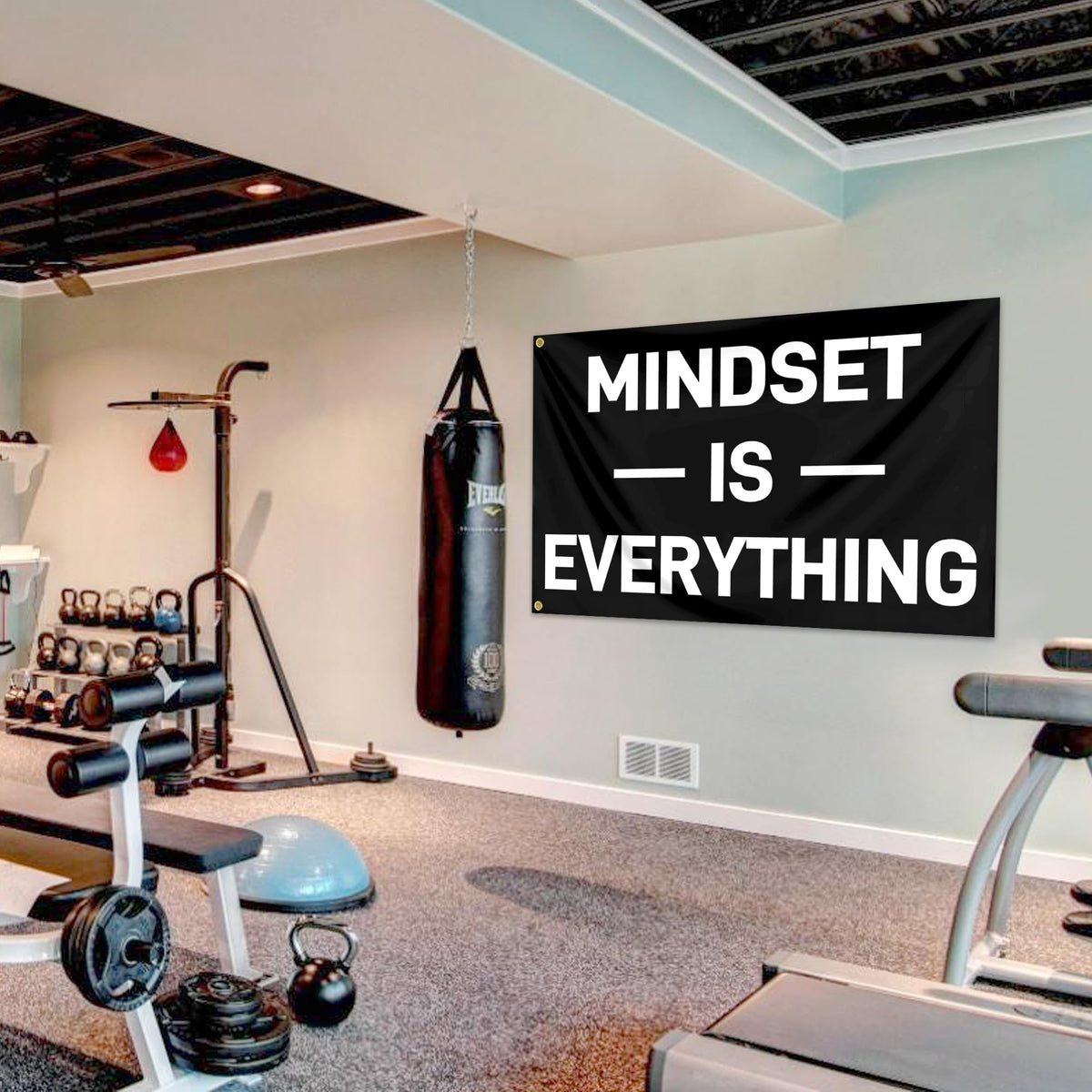 KNAPAL Mindset office banner decor supports productivity