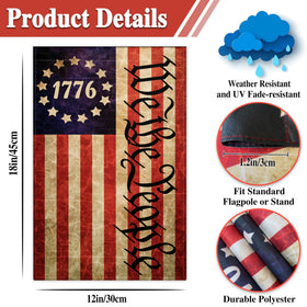 KNAPAL outdoor flag easy to install and hang on a garden pole