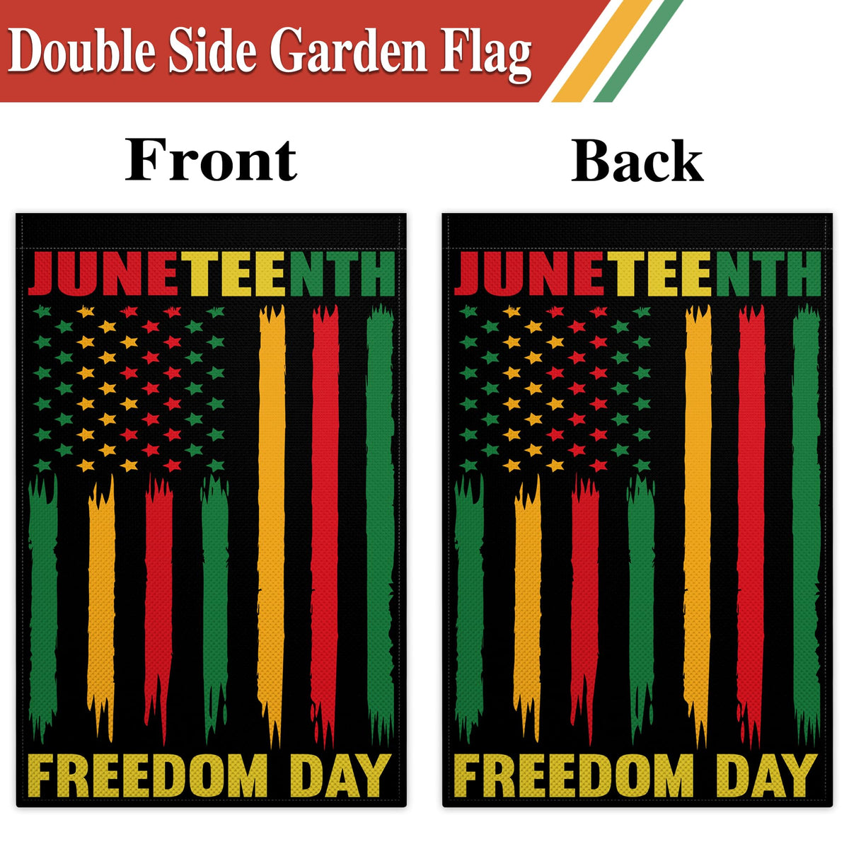 KNAPAL outdoor yard flag easy to hang on porch, fence, or wall