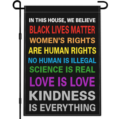 KNAPAL Pride flag 12x18 outdoor, durable fabric for vibrant garden display.