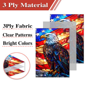 KNAPAL patriotic flag with UV protection for Memorial Day celebrations.