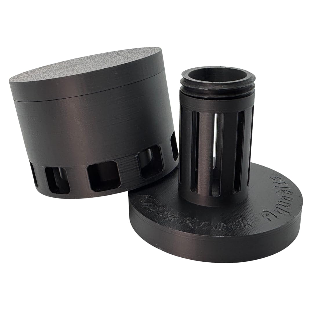 KnickKnack Aquatics snail trap front view shows compact fish-safe design for easy snail control.
