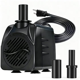 Knifel submersible pump with ultra-quiet motor for tranquil water features.