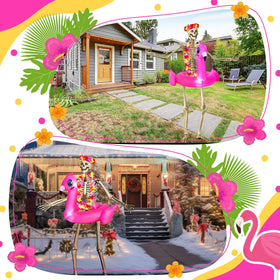 Knitgrip 12ft skeleton decor idea with tropical flair