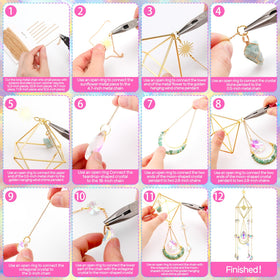 Knitgrip gold chain wind chimes provide a subtle musical decorative touch.