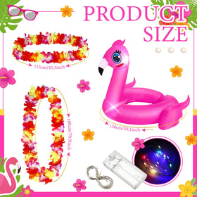 Knitgrip Hawaiian headband lei completes luau look