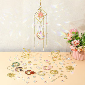 Knitgrip metal sunflower pendants create cheerful, sun-inspired accents in any space.