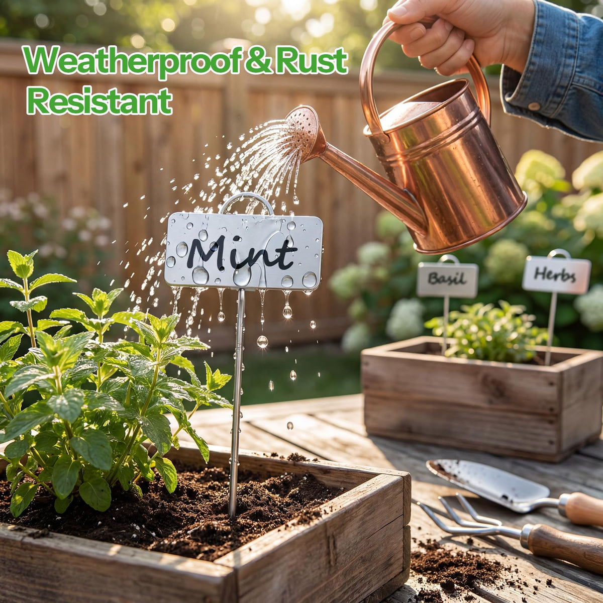 KNLLFolan durable outdoor garden labels withstand rain and sun
