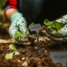Included marker pen enables quick DIY labeling in garden.