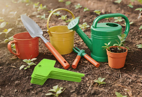 KNLLFolan pot-garden marker helps organize herbs, vegetables, and flowers.