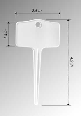 Waterproof KNLLFolan tags resist rain, ideal for outdoor garden use.