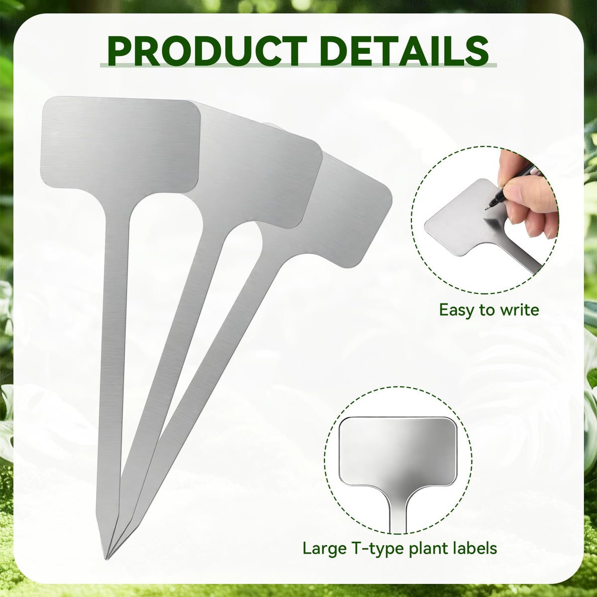 KNLLFolan waterproof metal labels withstand rain and humidity for reliable plant tracking.