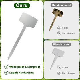 KNLLFolan weatherproof markers with included pen simplify quick plant labeling.