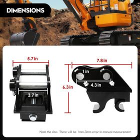 Knmuoep quick hitch with ripper attachment for rugged terrain readiness.