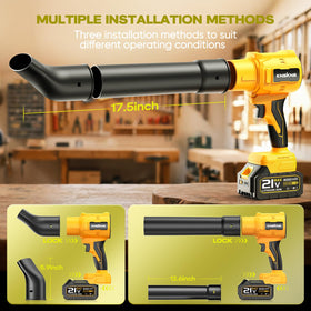 KNSKNS two batteries pack for extended cordless power.