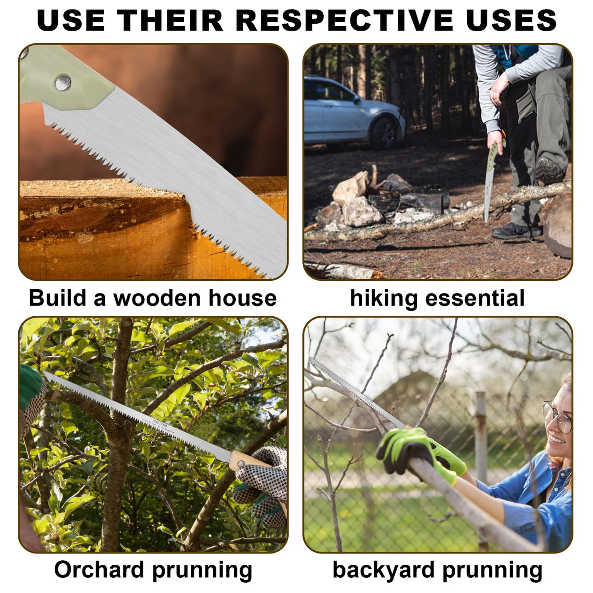 KNZIFPD ergonomic hollow-handle design reduces fatigue during extended pruning.