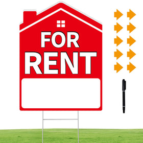 Koalaat 17x13 For Rent Sign front view for high-visibility curb advertising.