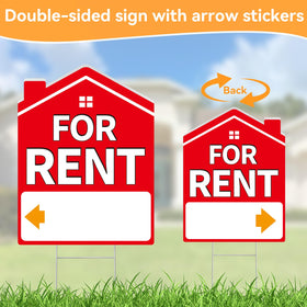 Koalaat For Rent Sign Arrow stickers guide renters to your property.