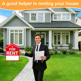 Koalaat For Rent Sign double-sided design with writable area for contact details.